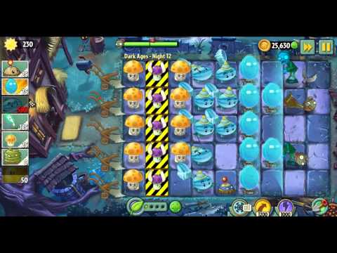 Видео: Растения против зомби 2 : прохождение Dark Ages Миссия 12 + Piñata