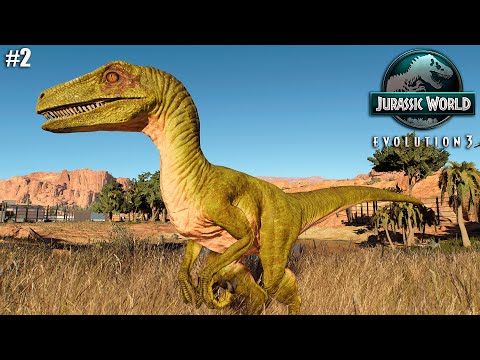 Видео: НАПАДЕНИЕ ВЕЛОЦИРАПТОРОВ | JURASSIC WORLD EVOLUTION 3 | №2