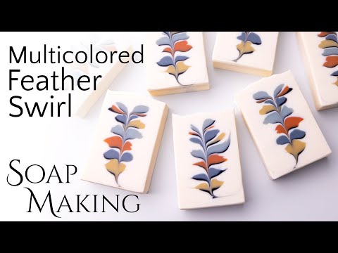 Видео: Разноцветный вихрь из перьев | Soap Challenge Club