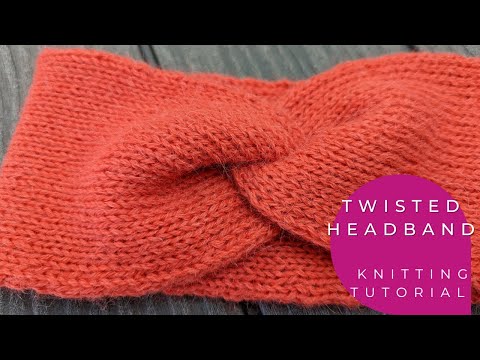 Видео: Повязка на голову полой резинкой/ Twisted headband