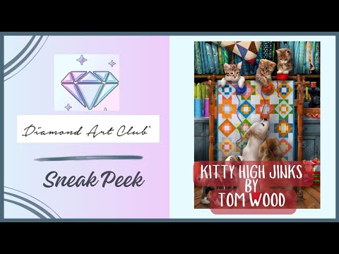 Видео: Краткий обзор «Kitty High Jinks» от Тома Вуда и Diamond Art Club — Эти хитрые котята!