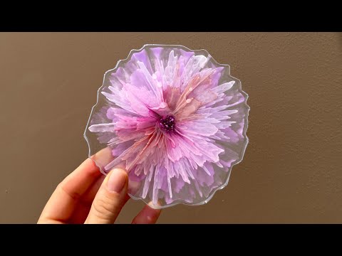 Видео: Пошаговое руководство по созданию этой великолепной подставки под цветы из смолы 🌺🥹