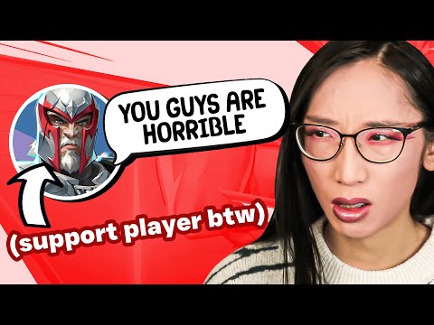 Видео: Девушка-извращенка называет всех ужасными... Кстати, она — главный герой поддержки, пытающийся иг...