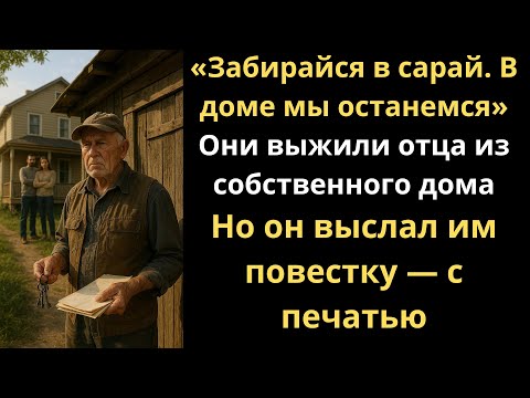 Видео: Сын переселил меня в сарай. Но дом был моим
