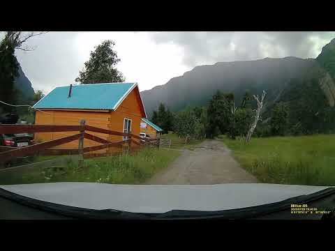 Видео: Дорога от южного берега Телецкого озера от мыса Кырсай до перевала Кату-Ярык. Горный Алтай.