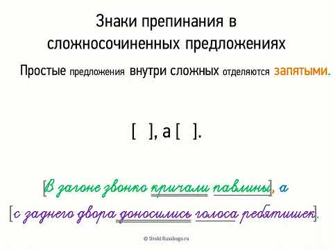 Видео: Знаки препинания в сложносочиненных предложениях (9 класс, видеоурок-презентация)