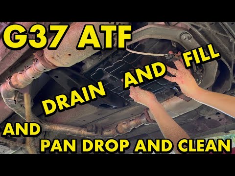Видео: Слив и заполнение трансмиссии Infiniti G37, а также очистка поддона картера