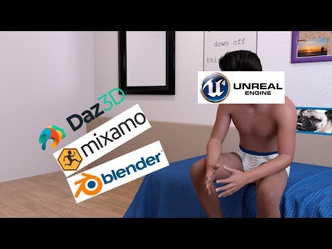 Видео: Unreal Engine 4 - Урок 1 / Из Daz Studio 3D в UE4