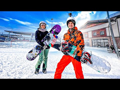 Видео: КАТАЮСЬ НА СНОУБОРДЕ В ГОРАХ