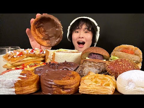 Видео: АСМР хлебобулочный хлеб‼️【субтитры/Мукбанг/Звуки еды】