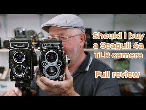 Видео: Обзор камеры Seagull 4a TLR с изображениями, а также краткое сравнение с Rolleiflex 3 5f TLR