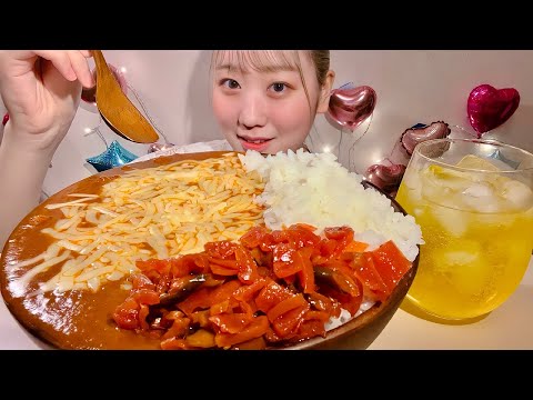 Видео: ASMR Рис с карри с курицей в масле【русские субтитры】【Mukbang/ Eating Sounds】