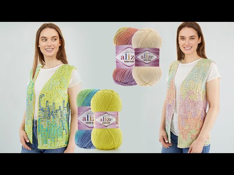 Видео: Cotton Gold Batik ile Zincir İşi Yelek • Chain Stitch Vest • ОБВЯЗКА ВОЗДУШНЫМИ ПЕТЛЯМИ ЖИЛЕТА