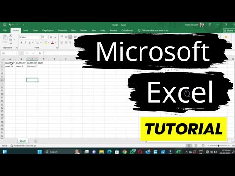 Видео: Учебное пособие по Microsoft Excel: форматирование заголовков, изменение размера столбцов и проце...