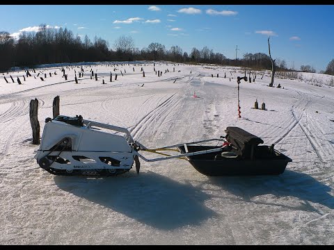 Видео: Мотобуксировщик SHARMAX S380 1250 HP8 - а такая ли уж "породистая собака"?
