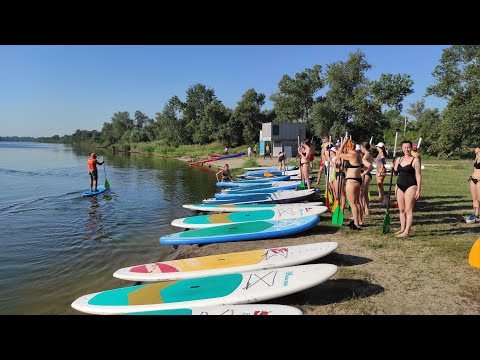 Видео: Девушки на САПах | Заплыв на SUP-досках