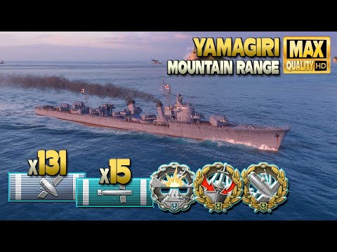 Видео: эсминец Yamagiri на карте Mountain Range - World of Warships