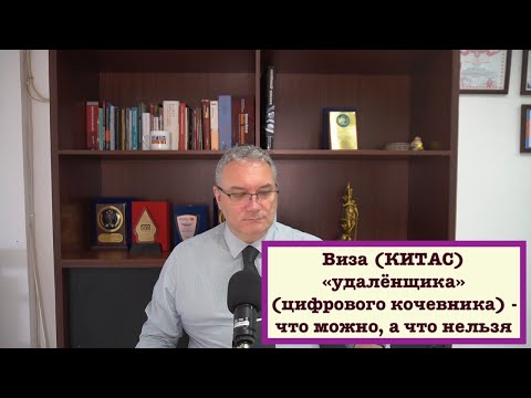 Видео: Виза (КИТАС) «удалёнщика» (цифрового кочевника) - что можно, а что нельзя