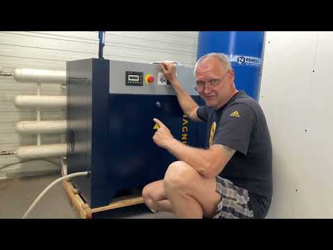 Видео: Обзор винтового компрессора. Давление в системе.