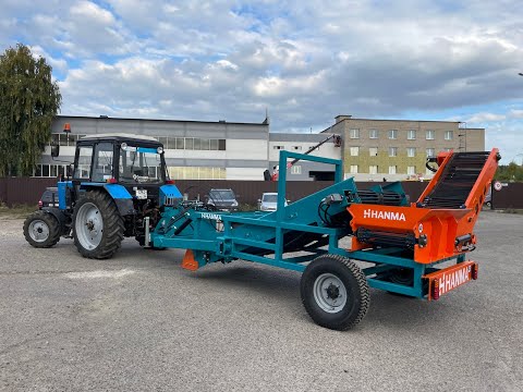 Видео: Двухрядный комбайн картофелеуборочный HANMA