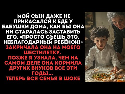 Видео: Мой сын даже не прикасался к еде у бабушки дома, как бы она ни старалась заставить его.