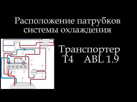 Видео: Т4 расположение патрубков системы охлаждения *043