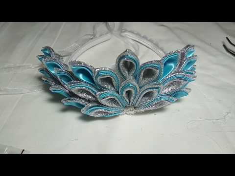 Видео: Корона канзаши для новогоднего утреника