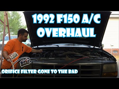 Видео: Капитальный ремонт кондиционера F150 1992 года (компрессор, аккумулятор, фильтр с сужением, уплот...