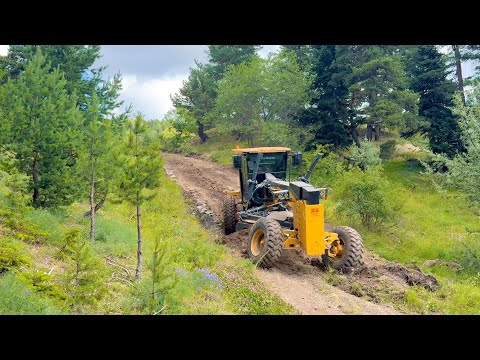 Видео: Как легендарный грейдер John Deere ремонтирует дорогу, которой не пользовались пять лет #grader