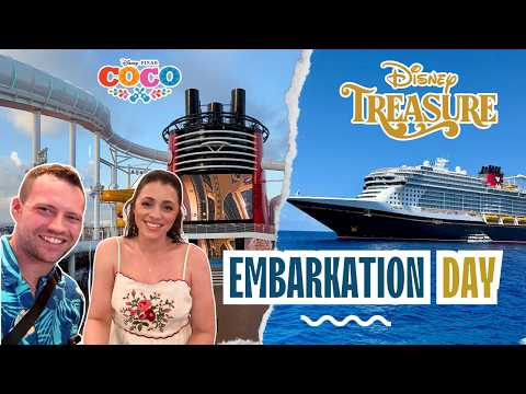 Видео: Видеоблог о круизе «Сокровища Диснея» | День посадки на новейший лайнер Disney Cruise Line! | Эпи...
