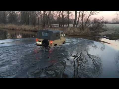 Видео: ЛУАЗ.  Покатушки на тракторной резине от мотоблока
