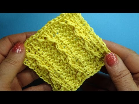 Видео: Рельефные косички Узор вязания 56