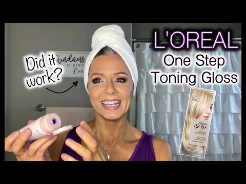 Видео: Тонирующий блеск L'Oreal One Step ~ Действительно ли он работает?