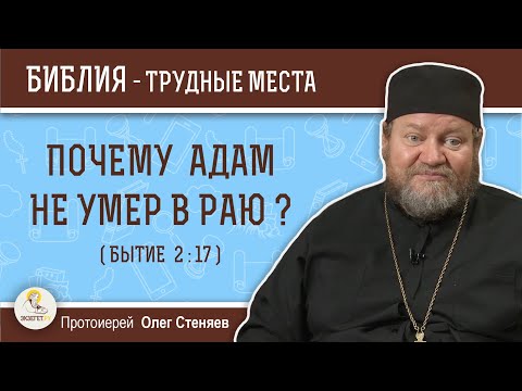 Видео: Почему Адам не умер в раю (Бытие 2:17)?  Протоиерей Олег Стеняев. Толкование Ветхого Завета