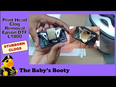 Видео: Прочистка печатающей головки DTF Epson L1800 и ПОСМОТРИТЕ результаты устранения засора белыми чер...