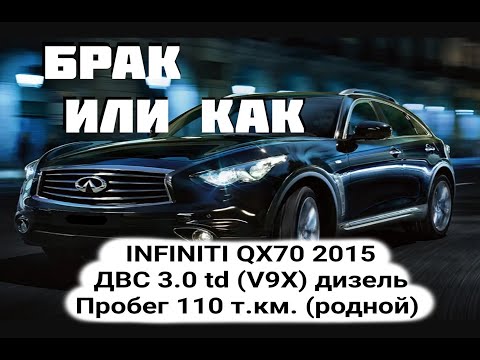 Видео: Износ стенок цилиндров INFINITI QX70 2015 ДВС  3.0 td V6 (V9X) дизель Пробег 110 т. км. (родной)