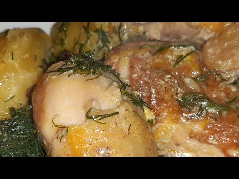 Видео: Очень вкусная и Сочная курица!!! Всё дело в СОУСЕ 👍Попробуете и вам ПОНРАВИТСЯ!Деревенский обед 😊