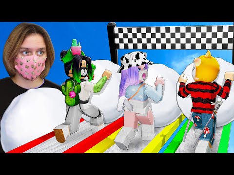 Видео: КАТАЕМ СНЕЖНЫЕ ШАРЫ НА СКОРОСТЬ И ЖДЁМ НОВЫЙ ГОД! Roblox Snow Race