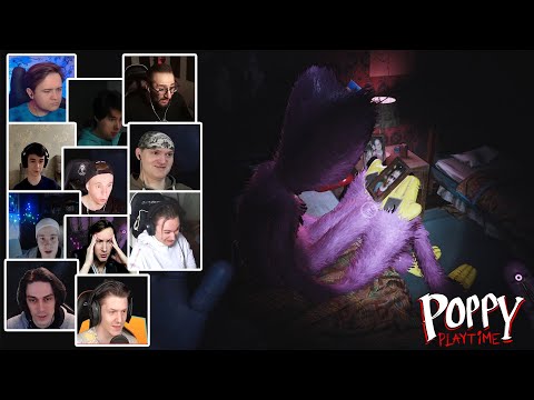 Видео: Реакция Летсплейщиков на Киси Миси в Poppy Playtime Chapter 3