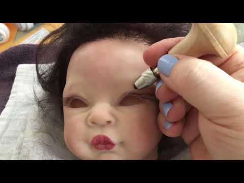 Видео: УРОКИ РЕБОРНИНГА . КУКЛЫ РЕБОРН. HOW TO MAKE YOUR REBORN Doll. УРОК 13 .БРОВИ И РЕСНИЦЫ РЕБОРН КУКЛЕ