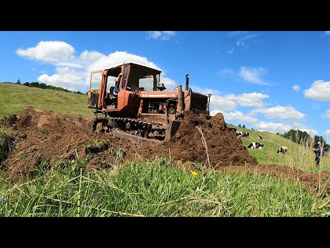 Видео: Делаю переправы на ДТ 75 Кировец К 701 на чистом пару