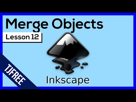 Видео: Inkscape Урок 12 — Различие, объединение, пересечение, объединение...