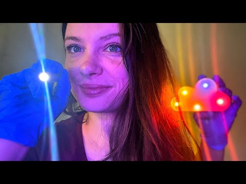 Видео: ASMR Хаотическое обследование черепных нервов 🌈 😛