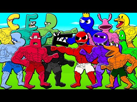 Видео: КАЧКИ АЛФАВИТ ЛОР ПРОТИВ КАЧКОВ РАДУЖНЫХ ДРУЗЕЙ! ALPHABET LORE VS RAINBOW FRIENDS Мультик Анимация