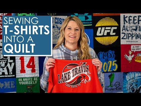 Видео: Мастер-класс по изготовлению лоскутного одеяла из футболки — отличный способ использовать старые ...
