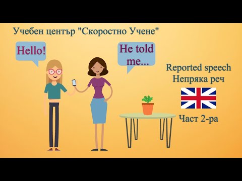 Видео: Как да преразказваме чужда реч на Английски език. Част 2-ра  Reported speech. Part 2