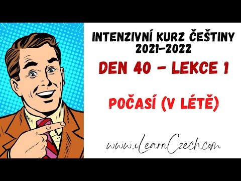 Видео: Курс чешского 40.1: Погода (например, летоm)