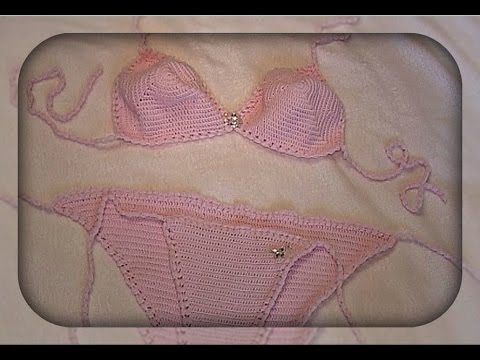 Видео: купальник, вязание крючком, плавки