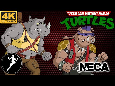 Видео: Обзор фигурки Черепашки Ниндзя/TMNT(Neca). Рокстеди и Бибоп
