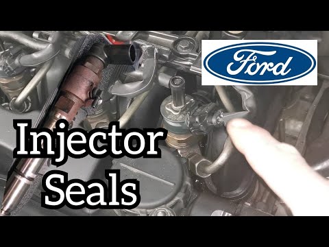 Видео: Утечка уплотнений форсунок дизельных двигателей Ford 1.6TDCI, Peugeot Citroën 1.6HDI
